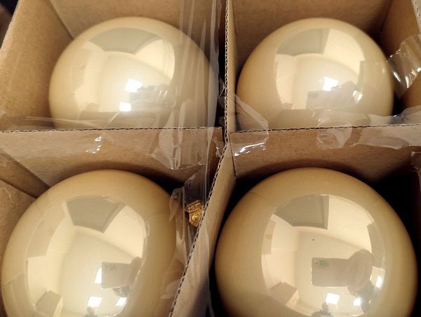 Шар елочный стекл. "Глянцевый" 8 см, [14]